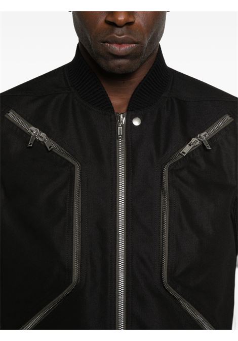 heizer flicght jacket man black RICK OWENS | RU01F2790 CDU09